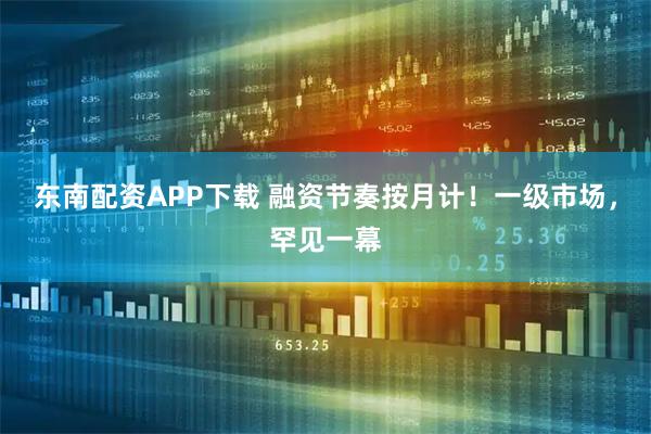 东南配资APP下载 融资节奏按月计！一级市场，罕见一幕